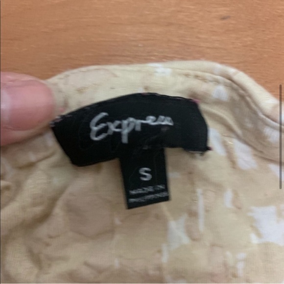 Express Tan and Gold Strapless Tube Top Small - Picture 4 of 8